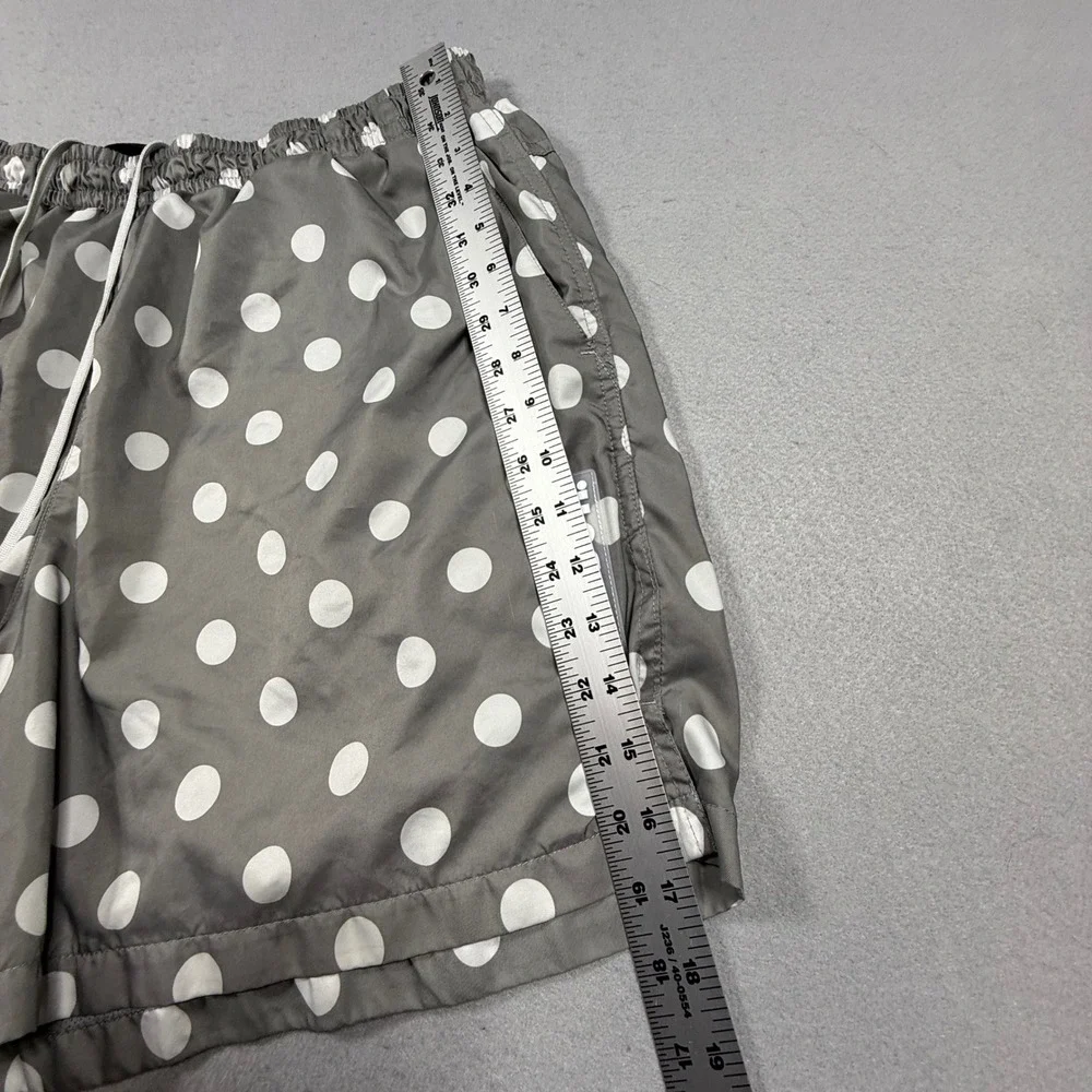 Nike Mens Gray White Polka Dot Just Do It Shorts XXL Mesh Lined Drawstring